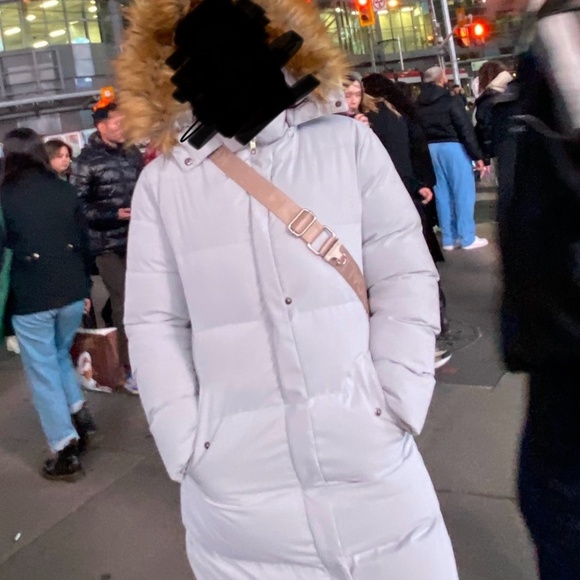 grey long puffer - Picture 3 of 3